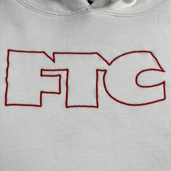 FTC Hoodie Sweatshirt Adult XL White For The City Skateboard San Francisco Logo - Picture 3 of 13